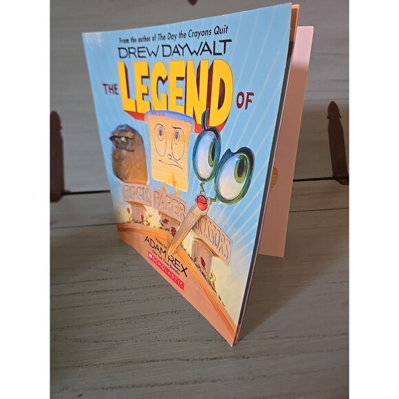The Legend of Rock Paper Scissors By Drew Daywalt Scholastic Inc 2017 Kids Book - Picture 9 of 10